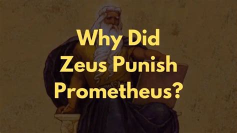 why did zeus punish prometheus.